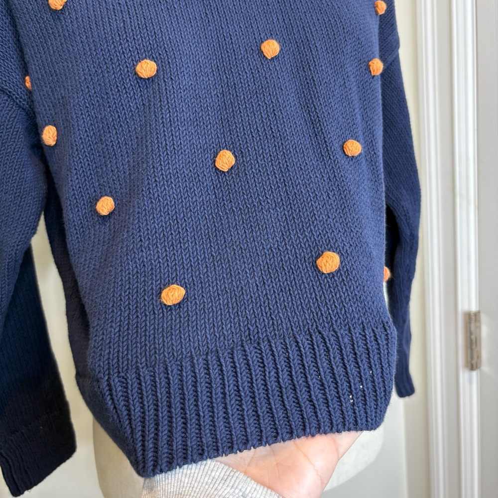 MADEWELL Wellesley Bobble Pullover Sweater in Dark Nightfall - Picture 3 of 8